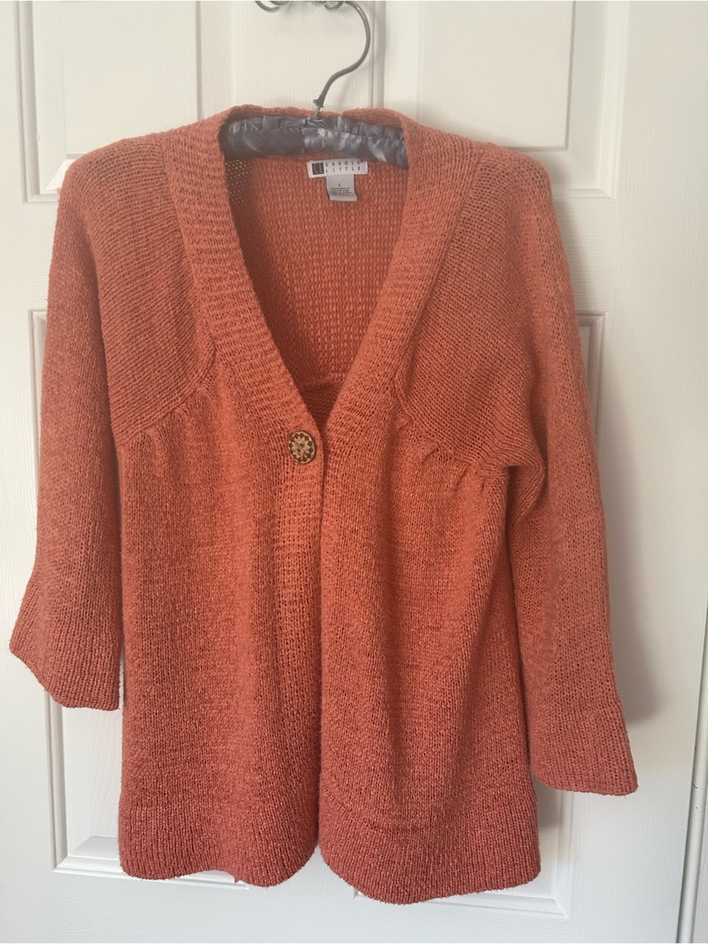 Carole Little  Coral Cardigan Sweater